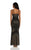 Lara Dresses - 29911 Sleeveless V Neck Beaded Embellished Sheath Gown In Black and Neutral