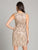 Lara Dresses - 29913 Intricately Beaded Sleeveless Sheath Dress In Neutral