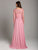 Lara Dresses - 29920 Applique Long Sleeve A-line Dress In Pink