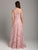 Lara Dresses - 29943 Floral Applique Lace A-line Dress In Pink