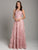 Lara Dresses - 29943 Floral Applique Lace A-line Dress In Pink
