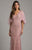 Lara Dresses - 29956 Beaded V-neck Kimono Evening Gown in Pink