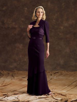Montage - 29960 Scoop Neck Mermaid Dress in Purple