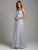 Lara Dresses - 29962 Lace Ornate Scoop Neck A-line Gown in Blue