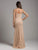 Lara Dresses - 29970 Beaded Illusion Jewel Sheath Tulle Dress in Neutral
