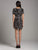 Lara Dresses - 29979 Bedazzled V-neck Sheath Cocktail Dress in Black