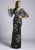 Lara Dresses - 29981 Short Bell Sleeve Floral Lattice Beaded Gown In Black