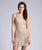 Lara Dresses - 29985 Fitted Sleeveless Sequined Cocktail Dress In Neutral