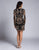 Lara Dresses - 29987 Beaded Sleeveless Fitted V-Neck Dress In Black and Multi-Color