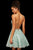 Sherri Hill - 52512 Metallic Lace Short Cocktail Dress In Green