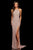 Sherri Hill - 52368 Beaded Halter Fitted Long Dress In Pink
