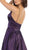 May Queen - MQ1664 V-Neck A-Line Evening Gown In Purple