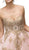 Dancing Queen - 9484 Gilt Appliqued Bodice Short Cocktail Dress