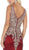 May Queen - MQ1608 Sleeveless Metallic Lace Trumpet Gown In Red