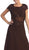 May Queen - Short Sleeve Chiffon Lace Long Formal Gown