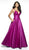 Blush by Alexia Designs - C2009 Sleeveless V Neck Shimmer Mikado Gown In Pink