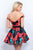 Blush by Alexia Designs - 11360 Printed Mikado Beaded A-line Dress