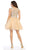 May Queen - MQ1681 Embellished Illusion Bateau Tiered A-line Dress In Nude