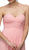 Dancing Queen - 8658 Strapless Chiffon Empire Long Prom Dress In  Pink