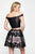 Blush - 11604 Two Piece Sequined Off-Shoulder A-line Dress