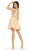 May Queen - MQ1645 Beaded Lace Ornate Illusion Cutouts Cocktail Dress