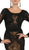 May Queen - RQ7515 Lace Embellished Bateau Mermaid Gown In Black