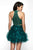 Blush - 11620 Embellished Two Piece Ruffled A-line Dress