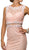 Dancing Queen - 9099 Sheer Lace Appliqued Sheath Homecoming Dress In Pink