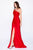 Cinderella Divine - CD0143 Sleeveless One Shoulder Trumpet Dress In Red