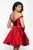 Blush Couture - C1104 Crystal Beaded Cut-In Shoulder A-Line Dress
