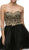Dancing Queen - 9100 Strapless Embroidered Corset Short Prom Dress