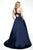 Blush by Alexia Designs - 11645 Beaded Halter Mikado A-line Dress