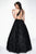 Blush - 11641 High Halter Feather Detailed A-Line Gown