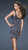La Femme - Sleeveless Short Beaded Bust Dress 18236 In Gray