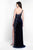 Intrigue - 454 Embellished Asymmetric Sheath Dress In Black