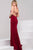 Halter High Slit Jersey Mermaid Gown  JVN49352