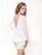Tarik Ediz - Beaded Illusion Jewel Neck Dress 90372 in White