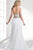 Janique - Beaded Strapless Sweetheart A-Line Chiffon Gown W319 in White