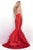 Strapless Sweetheart Tiered Mermaid Gown 11320