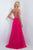 Jewel Embellished with Diamond Cutout Back Gown 10001
