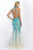 Blush - Sequined Halter Neck Tulle Trumpet Gown 11043 In Neutral and Green
