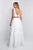 Blush - 5665 Sleeveless Sequined Ballgown In White