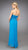 La Femme - Beaded and Ruched Sweetheart A-line Dress 11929 in Blue