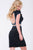 Jewel Speckled Bateau Cutout Sheath Cocktail Dress JVN41343