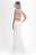 Crystal Encrusted Cropped Top Sheath Dress 11055