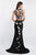11588 Embroidered Jewel Sheath Dress