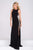 Beaded Side Panel Jersey High Neck Prom Dress JVN47769