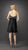 La Femme - Strapless Lace Scalloped Neck Short A-line Dress 12836 in Black and Silver