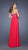 La Femme - Floral Lace Overlaid Sweetheart A-Line Gown 19834 In Pink