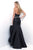 Blush - Sweetheart Mikado Mermaid Gown 11302 in Black